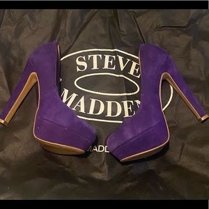 Steve Madden platform heels-purple